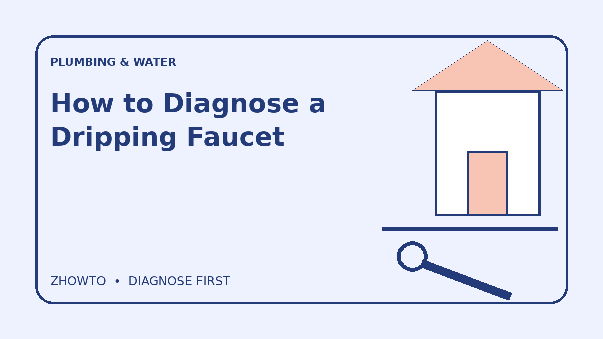 Illustrated guide cover for How to Diagnose a Dripping Faucet