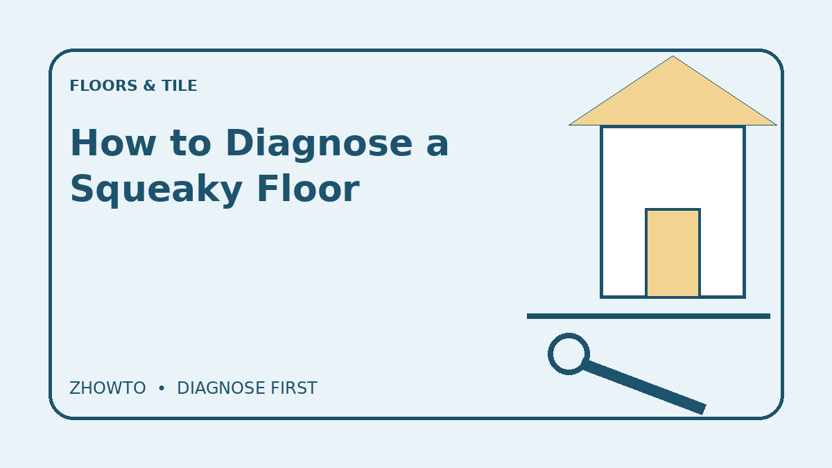 Illustrated guide cover for How to Diagnose a Squeaky Floor