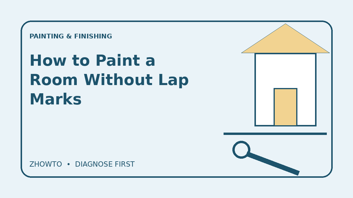 Illustrated guide cover for How to Paint a Room Without Lap Marks