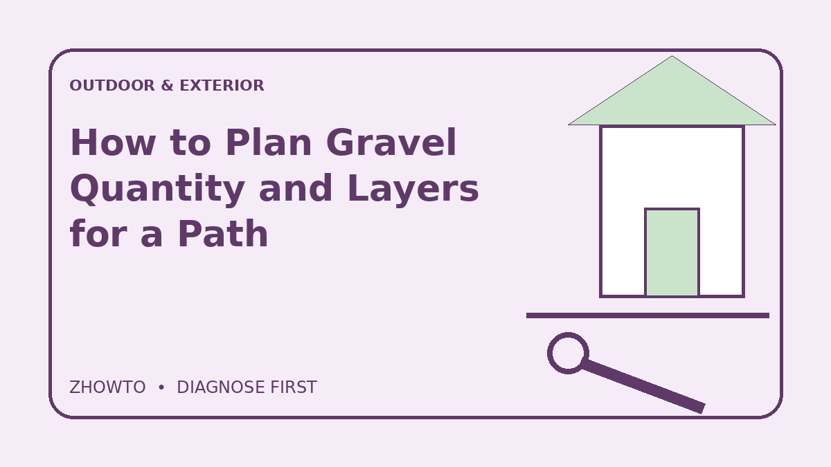 Illustrated guide cover for How to Plan Gravel Quantity and Layers for a Path