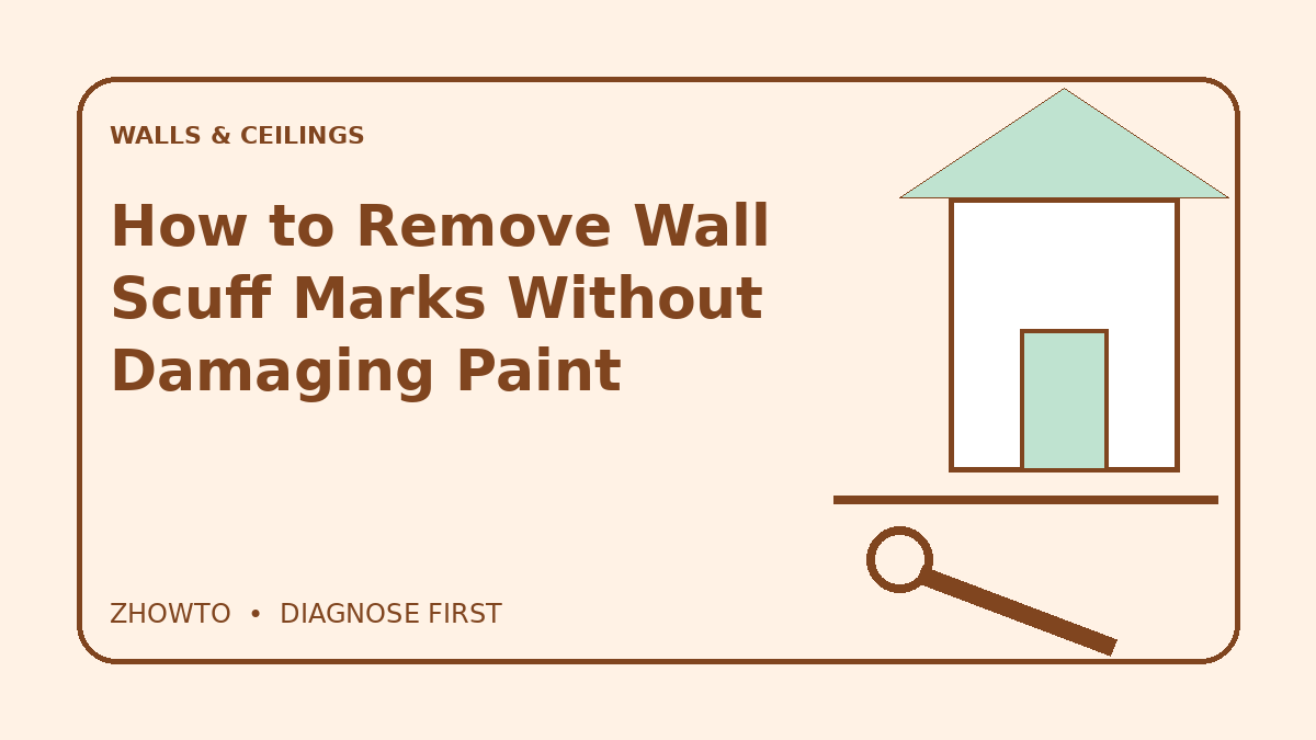 Illustrated guide cover for How to Remove Wall Scuff Marks Without Damaging Paint