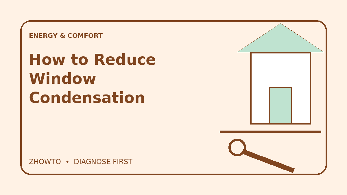 Illustrated guide cover for How to Reduce Window Condensation